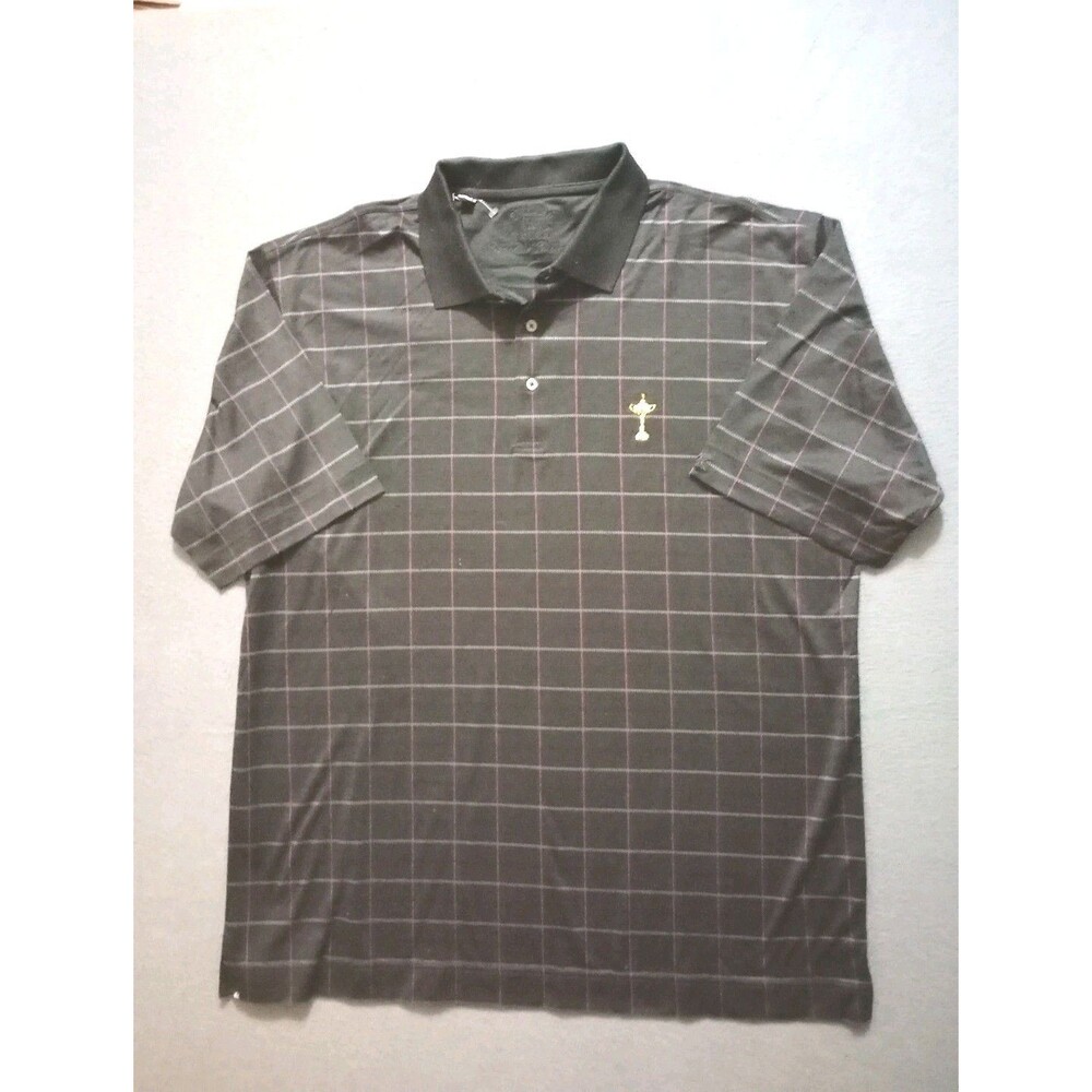 NWOT Cutter Buck The Ryder Cup Country Club Golf Polo Shirt Men's XL Black Gold